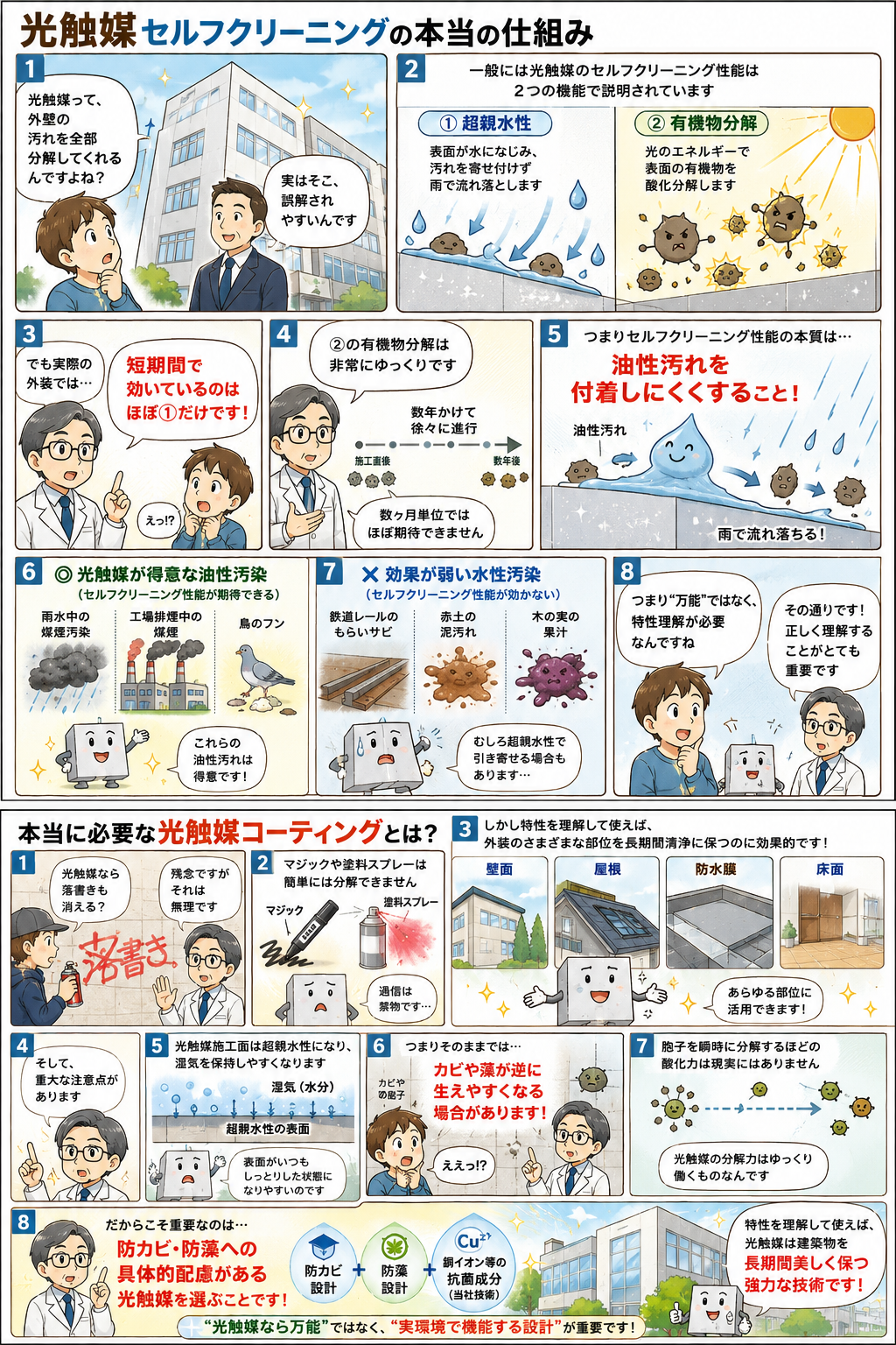 マンガによる光触媒技術の解説